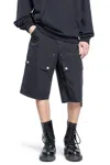 Oamc Chino Cargo Shorts With Spacious Pockets In Black