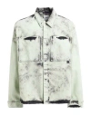 Oamc Man Denim Outerwear Light Green Size L Cotton