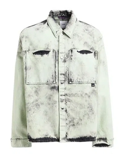 Oamc Man Denim Outerwear Light Green Size L Cotton