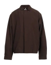 Oamc Scribble System Overshirt In Brown