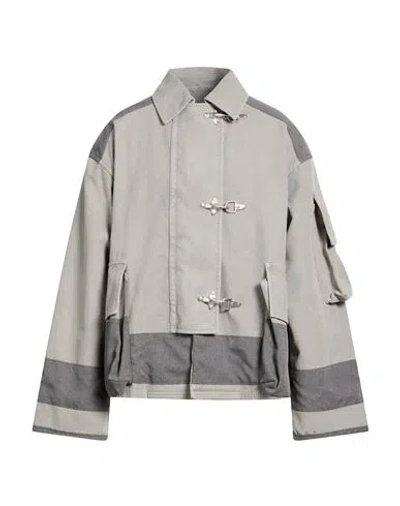 Oamc Man Jacket Grey Size L Cotton, Polyester In Multi
