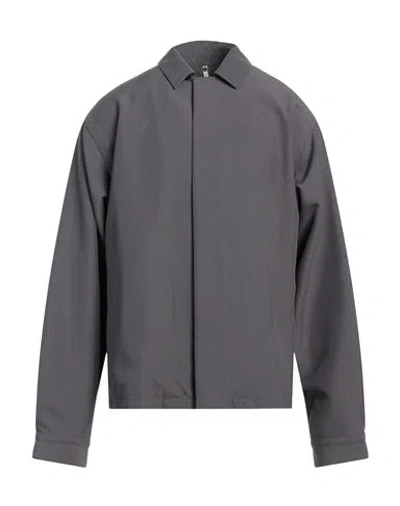 Oamc Man Jacket Lead Size L Polyester In Grey