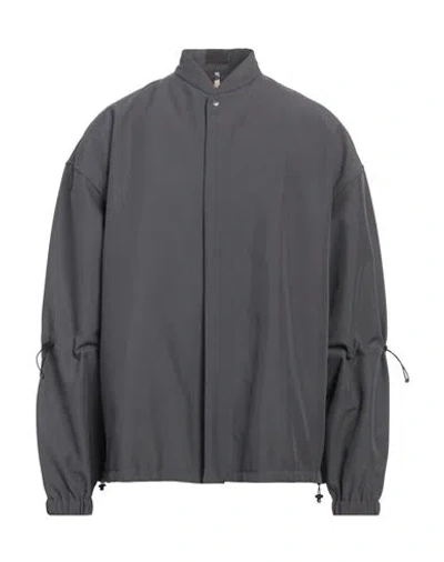Oamc Man Jacket Lead Size Xl Polyester In Grey
