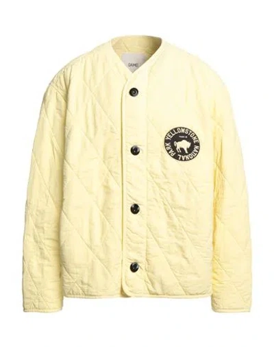 Oamc Man Jacket Pastel Yellow Size L Recycled Polyamide, Recycled Polyester