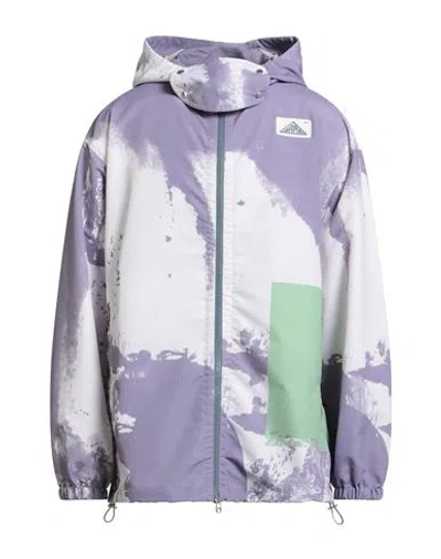 Oamc Man Jacket Lilac Size L Recycled Polyester In Blue
