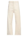 Oamc Man Jeans Beige Size 29 Cotton