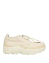 Oamc Man Lace-up Shoes Ivory Size 11 Calfskin In White