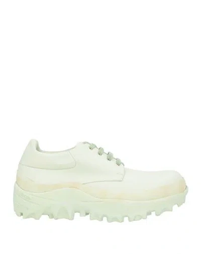 Oamc Man Lace-up Shoes Sage Green Size 10 Calfskin