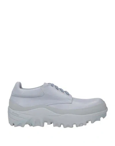 Oamc Man Lace-up Shoes Slate Blue Size 7 Calfskin