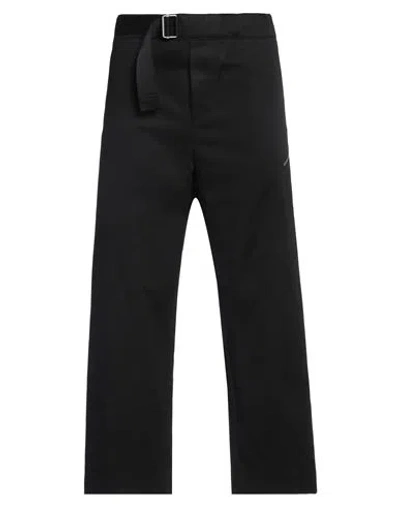 Oamc Man Pants Black Size M Cotton, Polyester In Black