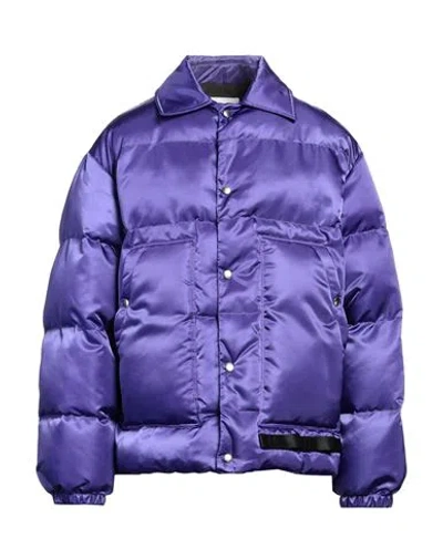 Oamc Man Puffer Purple Size L Polyamide, Polyester