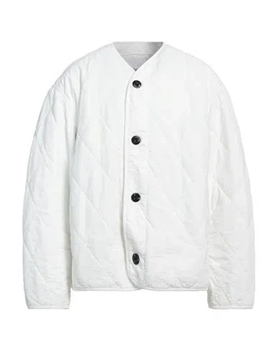 Oamc Man Puffer White Size L Recycled Polyamide In White