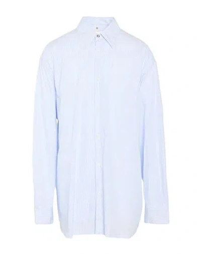Oamc Man Shirt Azure Size L Cotton In Blue