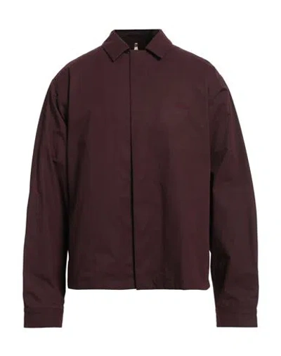 Oamc Photograph-print Shirt Jacket In Purple