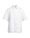 Oamc Man Shirt Off White Size L Cotton, Silk In Off White