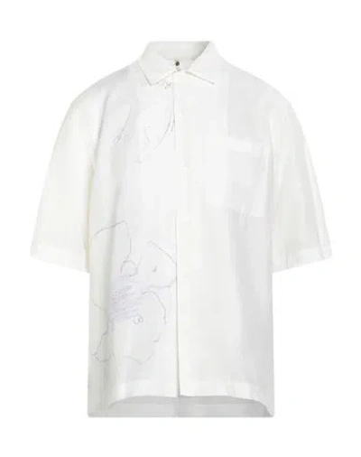 Oamc Man Shirt White Size Xl Viscose