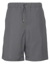Oamc Man Shorts & Bermuda Shorts Grey Size Xl Polyester, Virgin Wool, Elastane
