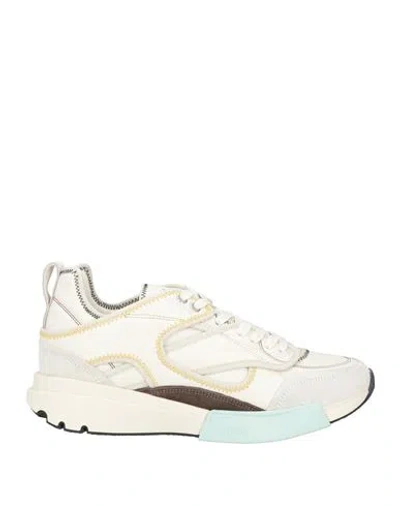 OAMC OAMC MAN SNEAKERS BEIGE SIZE 7 LEATHER, TEXTILE FIBERS