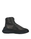 Oamc Man Sneakers Black Size 9 Leather In Black