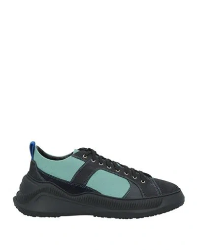 Oamc Man Sneakers Black Size 10 Textile Fibers, Leather