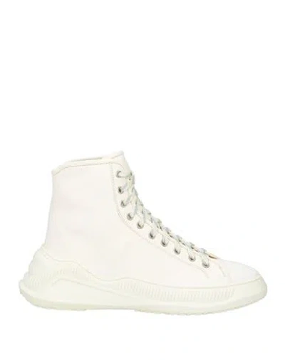 Oamc Man Sneakers Cream Size 9 Leather In White