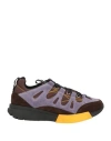 Oamc Man Sneakers Dark Brown Size 8 Soft Leather, Textile Fibers