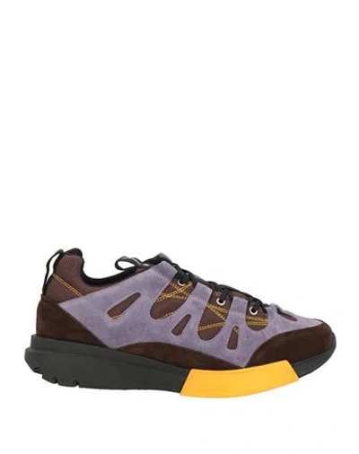 OAMC OAMC MAN SNEAKERS DARK BROWN SIZE 8 SOFT LEATHER, TEXTILE FIBERS