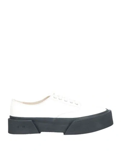Oamc Man Sneakers Ivory Size 12 Soft Leather In White
