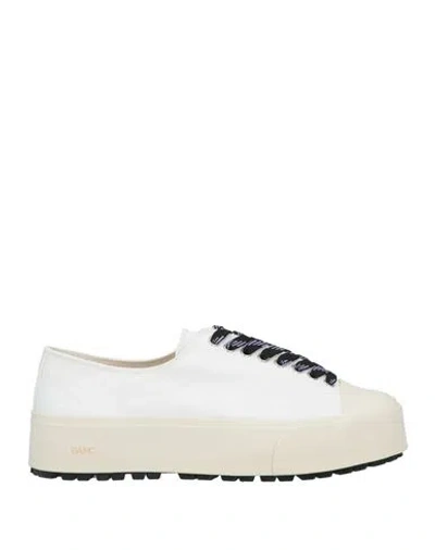 Oamc Man Sneakers White Size 8 Textile Fibers