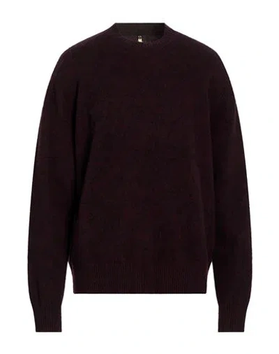Oamc Man Sweater Burgundy Size L Wool, Polyamide, Elastane