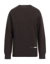 Oamc Man Sweater Dark Brown Size S Wool, Cotton, Polyamide
