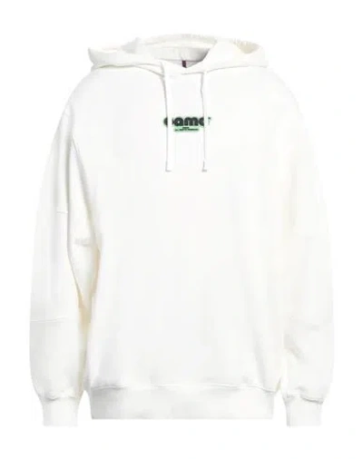 Oamc Man Sweatshirt White Size L Cotton