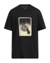 Oamc Photograph-print Cotton T-shirt In Black