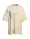 Oamc Scribble Organic Cotton T-shirt In White