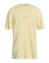 Oamc Man T-shirt Light Yellow Size S Cotton