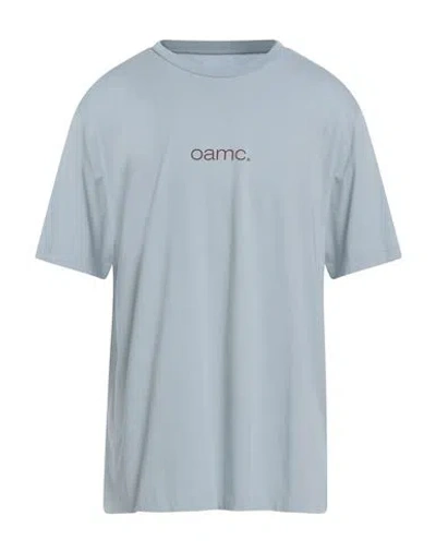 Oamc Man T-shirt Sky Blue Size S Cotton