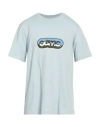 Oamc Light-blue Cotton Oversize T-shirt In Blue