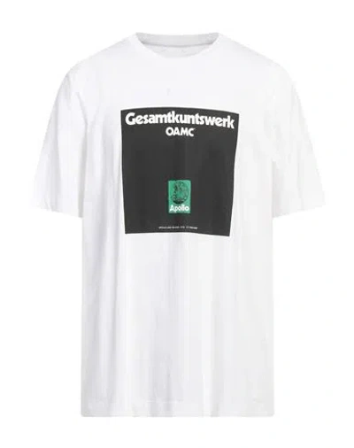 Oamc Man T-shirt White Size M Organic Cotton