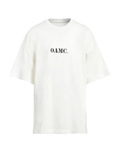 Oamc Man T-shirt White Size Xxl Organic Cotton, Elastane In White