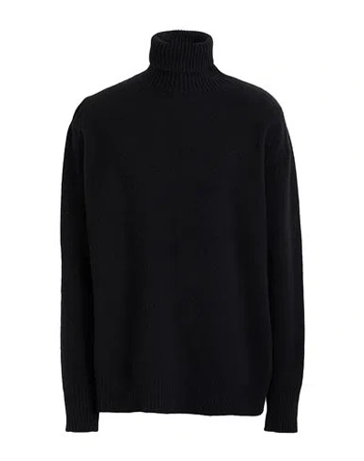 Oamc Man Turtleneck Black Size L Wool In Black