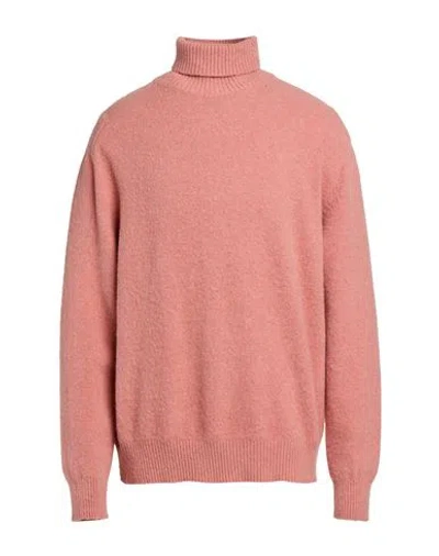 Oamc Man Turtleneck Salmon Pink Size S Wool, Polyamide, Elastane