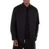 Oamc Embroidered-logo Long-sleeve Shirt In Black