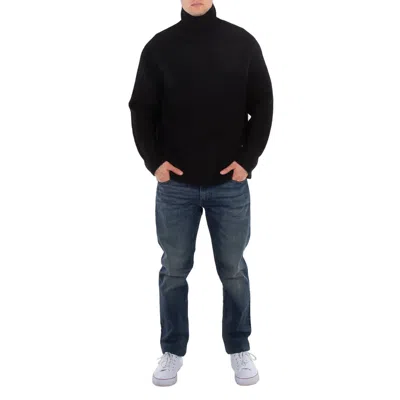 OAMC MEN'S BLACK HIGH-NECK WOOL JUMPER