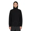 Oamc Men's Black High-neck Wool Jumper In Black