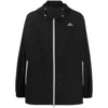Oamc Logo-patch Hooded Jacket In Black