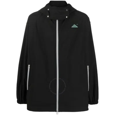 OAMC OAMC MEN'S BLACK LOGO-PATCH HOODED JACKET