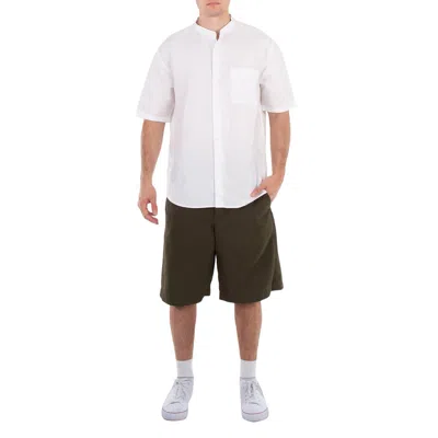 Oamc Men's Forest Wide-leg Bermuda Vapor Shorts In White