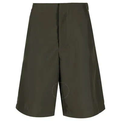 Oamc Men's Forest Wide-leg Bermuda Vapor Shorts In Green