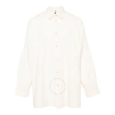 Oamc Men's Natural White Arrow Panelled Shirt