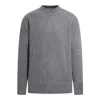 Oamc Men's Stone Grey Logo-print Wool Jumper In Grey